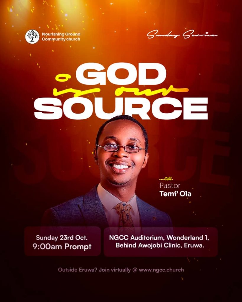 GOD IS MY SOURCE