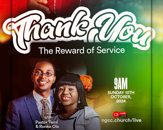 Thank You; The Reward Of Service Thank You; The Reward Of Service